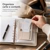 Busta Raccoglitore 5 Fori per Notebook M5, Portacarte Portatile, per agenda