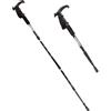 Bastone da trekking telescopico in alluminio nero - leggero, antiurto, regola...