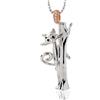 La Gatta Gioielli Collana La Gatta Gioielli Donna Gatta Timida in Argento Cubic Zirconia LG02CL