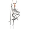 La Gatta Gioielli Collana La Gatta Gioielli Donna Gatta Trendy in Argento Cubic Zirconia LG06CL