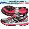 Asics WMNS Gel Cumulus 14 Regular Nero Bianco TJG379-9001 Taglia Donna