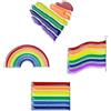 4 pezzi spille arcobaleno moda creativa bandiera compagno gocce gocce