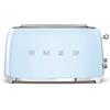 Smeg, Tostapane 2x4 TSF02PBEU, 2 Scomparti da 36mm, 6 Livelli di Doratura, Funzi