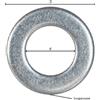 RONDELLA PIANA INOX A2 M 8 - 1,6 x 16 x 8,4 mm - 10 centinaio - BricoGo