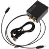 Adattatore convertitore audio digitale-analogico coassiale ottico compatto con