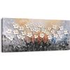 Yihui Arts Dipinto a mano grande pittura ad olio su tela fiore arte da parete per soggiorno decorazione artistica contemporanea incorniciata pronta da appendere (20 W x 40 L)