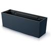 Prosperplast Vaso da fiori antracite, con serbatoio, collezione URBI CASE, 77 x 23,5 x 24,6 cm