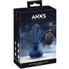 Anos Flickering Tongue Plug anale Blu 14,1 cm