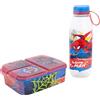 Stor Set Borraccia e Portamerenda Spider-Man Il regno di ghiaccio - Borraccia Avventura Ecozen 650ml e Lunch Box 3 Scomparti - Set Merenda Scuola