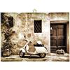 KUSTOM ART Quadro Quadretto Stile Vintage Serie Vespa PK Stampa da