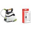 Polti Vaporella 535 Eco_PRO Ferro da Stiro a Vapore con Caldaia, Tappo di Sicurezza, 4 Bar, 1750 W, 0.9 Litri, Alluminio, Bianco & Kalstop PAEU0094 Anticalcare per Apparecchi a Caldaia