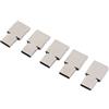 5pcs Ultra Mini Type-C Adattatore da USB-C a USB 2.0 OTG per disco flash con