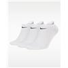 NIKE Fantasmini da Training Unisex Nike 3 Paia SX2554 010 Bianco
