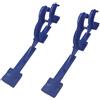2 Ganci per Piscina in Plastica 10,5 x 3,5 x 29,5 cm con Kit di Monta