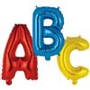 amscan Mini Letter ABC Set di palloncini in pellicola N16, 30 cm x 40 cm