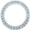 Watchfix Quadrante del datario 2557/1 ETA 2824, 2826, 2892, OME 1108 nero/bianco @3