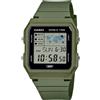 Casio Orologio da uomo con mappa del mondo vintage a cinque sveglie LF-30W-3AEF