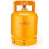 EUROCAMPING BOMBOLA GAS GPL 3KG CAMPEGGIO VUOTA RICARICABILE FORNELLINO EUROCAMPING