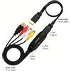 Convertitore RCA AV a HDMI HDTV Adattatore Video Audio CVBS per PS1 PS2 PS3 Xbox