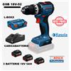 BOSCH PROFESSIONAL GSB 18V-52 TRAPANO AVVITATORE PERCUSSIONE + 3 BATTERIE 5 AH