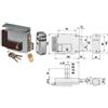CISA Elettroserratura per Cancelli con Tetto 2 Mandate 11761 70 mm Dx (11761701)