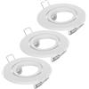 3 Pcs Gancio Per Faretti Porta Faretto Clip Luci Da Incasso Cornice Decorativa