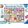 Ravensburger - Puzzle Squishmallows 100 Pezzi XXL, Età Raccomandata 6+ Anni