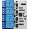 No Modulo Relè Modulo Relè di Controllo Seriale da USB A CH340 A 4 Canali Prot6000