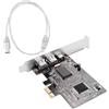 No Scheda Controller PCI Express X1 PCI-e FireWire 1394A IEEE1394 Nera per Des8690