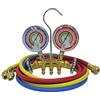 Mastercool 59161 Set di manometri in Ottone a 2 Vie ammortizzati in Silicone da 3 1/8 e raccordi SAE da 1/4 per R410a, R22, R404A, assemblato e Testato in USA con Tubi da 152,4 cm
