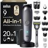 Braun Regolabarba Capelli Corpo 20in1 Wet Dry 120min AIO9540