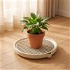 Sottovaso Rotondo con Ruote Robusto Sottovaso con Ruote Resistente per Casa