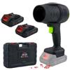 Soffiatore Aria Cordless Batteria Pistola Aria Compressa Turbo 2 Batterie...