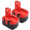 ADVTRONICS 2x ADVTRONICS 14,4V 3,5Ah per Batteria 2607335275 2607335533 2607335534 26073357