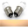 2X E10 LED Lampada Luce Calda DC 12 V Attacco E10 10 Unità