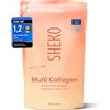SHEKO Collagene Idrolizzato in Polvere Bovino Tipo 1 2 e 3 450 g Peptidi di