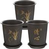 3 Sets Vasi in Ceramica Vaso Da Vivaio Per Orchidee Fioriera Plastica