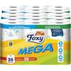 Foxy Mega Carta igienica 36 rotoli 480 strappi Decorata 100% Energia elettrica