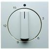 Hager Tapa con mando rotativo para temporizador mecánico de máximo 15', series berker S.1/ B.3/ B.7 de hager, blanco polar, brillo