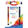 Giotto Maxi pastelli a Cera Bicolore, 12 unità (Confezione da 1), 291300