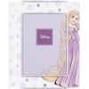VALENTI & CO. - Disney Princess Rapunzel - Cornice legno 13x18 cm - Portafoto da tavolo con dettagli in argento - Idea Regalo Nascita bimba o Regalo Battesimo - Cornice foto per cameretta bambina