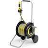 Kärcher Avvolgitubo HT 3.20, compatto e mobile con base extra larga, manico regolabile in altezza, incluso supporto siringa, tubo Karcher da 20 m e accessori per irrigazione, nero