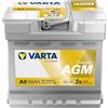 VARTA Automotive DYNAMIC AGM (A9) 12V 50Ah 540A - Batteria auto al piombo-acido per sistemi start-stop e xEV - Batteria di avviamento per fabbisogno energetico più elevato - senza manutenzione