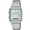 Casio Orologio Casio Vintage Al Quarzo Analogico Digitale Nuovo AQ-230A-7A Unisex