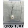 MIKIKO Collana oro bianco 750 18 kt carati con perla e diamanti Mikiko gram. 2,45 +2355