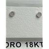 Orecchini in oro bianco 750 18 kt carati con diamanti 0,04 più 0,04 carati +2585