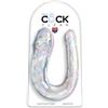 King Cock Large Double Trouble Clear 44 cm