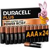 DURACELL Batterie Plus AAA (Confezione da 24) - Batterie Alcaline da 1,5 V - Fin