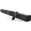 HoYLluDLL Bluetooth Soundbar per TV, 32 Inch Staccabile 2 in 1 Sound Bar per Tel