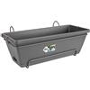 Elho Barcelona Allin 1 50cm Fioriera da Balcone - Anthracite | L 27.5 x P 49.5 x